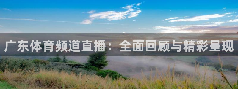 99体育直播五星体育：广东体育频道直播：全面回顾与精彩呈现
