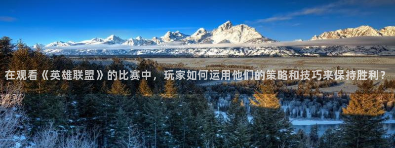 电视机怎么看五星体育：在观看《英雄联盟》的比赛中，玩家如何运用他们的策略和技巧来保持胜利？